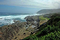 Die Küstenlandschaft im Tsitsikamma National Park nahe Plettenberg Bay.